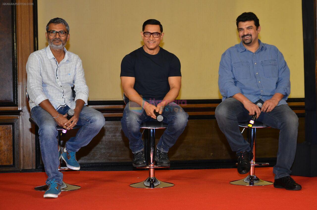 Aamir Khan, Siddharth Roy Kapoor at Dangal Launch on 4th July 2016