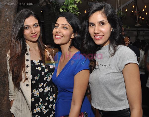 Simran Kaur Mundi, friend, Sonali Sehgal at the Launch Event of Mirabella Bar & Kitchen in Mumbai on 3rd July 2016