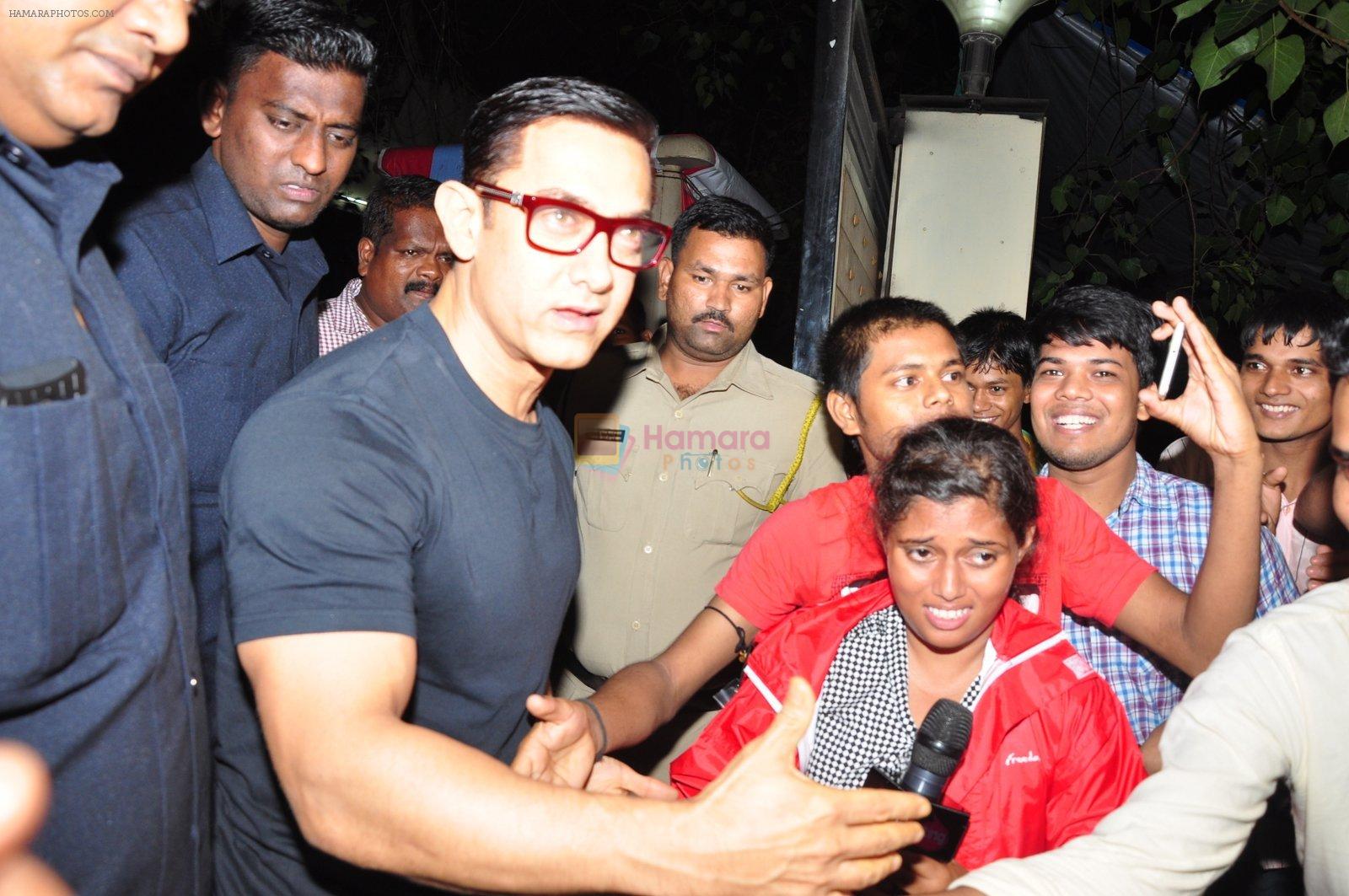 Aamir Khan at YRF to watch movie Sultan on 6th July 2016