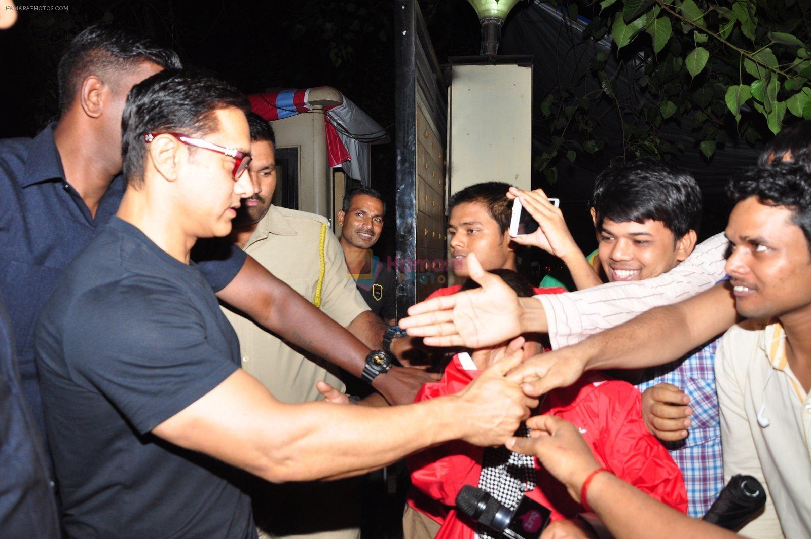 Aamir Khan at YRF to watch movie Sultan on 6th July 2016