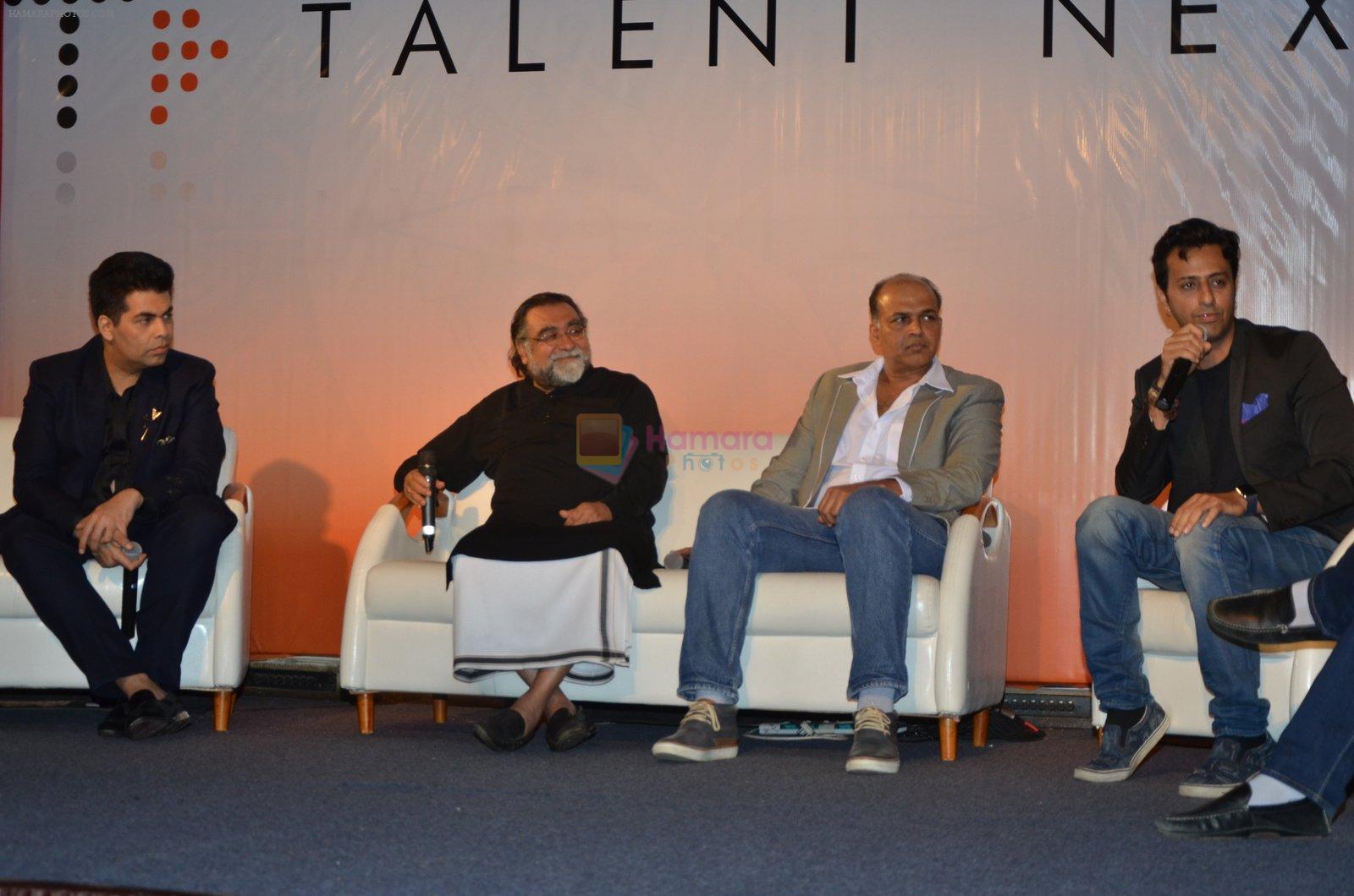 Karan Johar, Ashutosh Gowariker, Salim merchant at Talent Hunt app launch on 11th July 2016