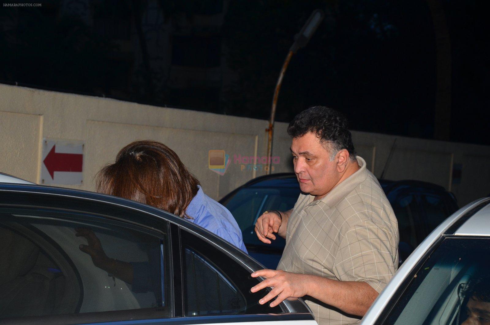 Rishi Kapoor and Neetu Singh snapped at PVR on 10th July 2016