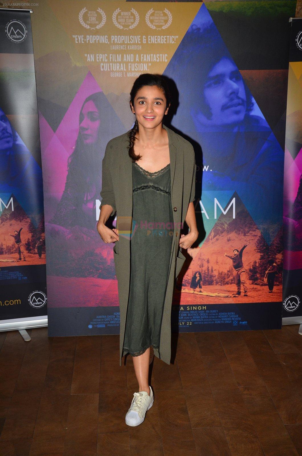 Alia Bhatt at Imaad and Ira Dubey's film MCream on 13th July 2016