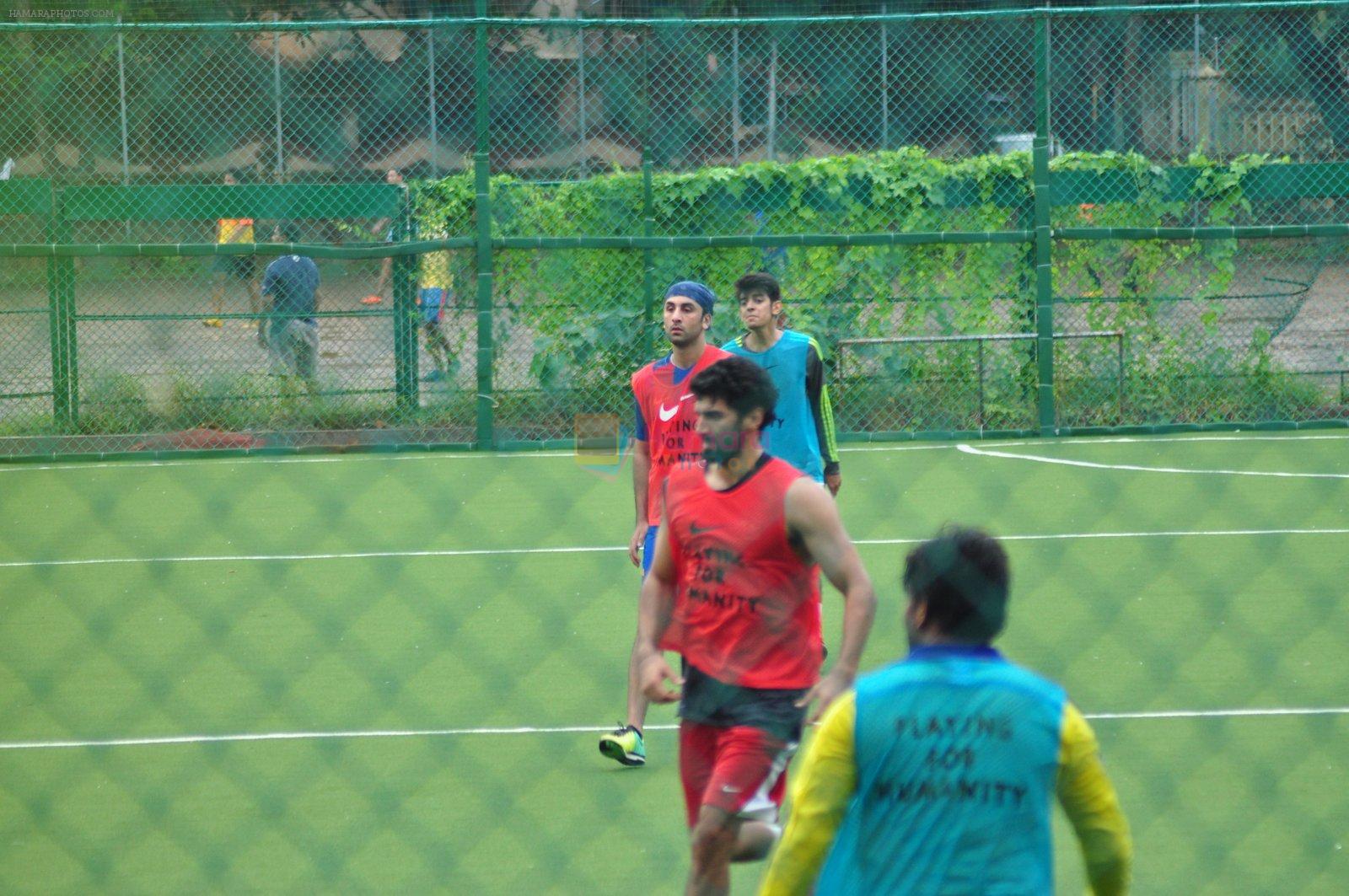 Ranbir Kapoor, Aditya Roy Kapoor snapped at soccer match on 17th July 2016