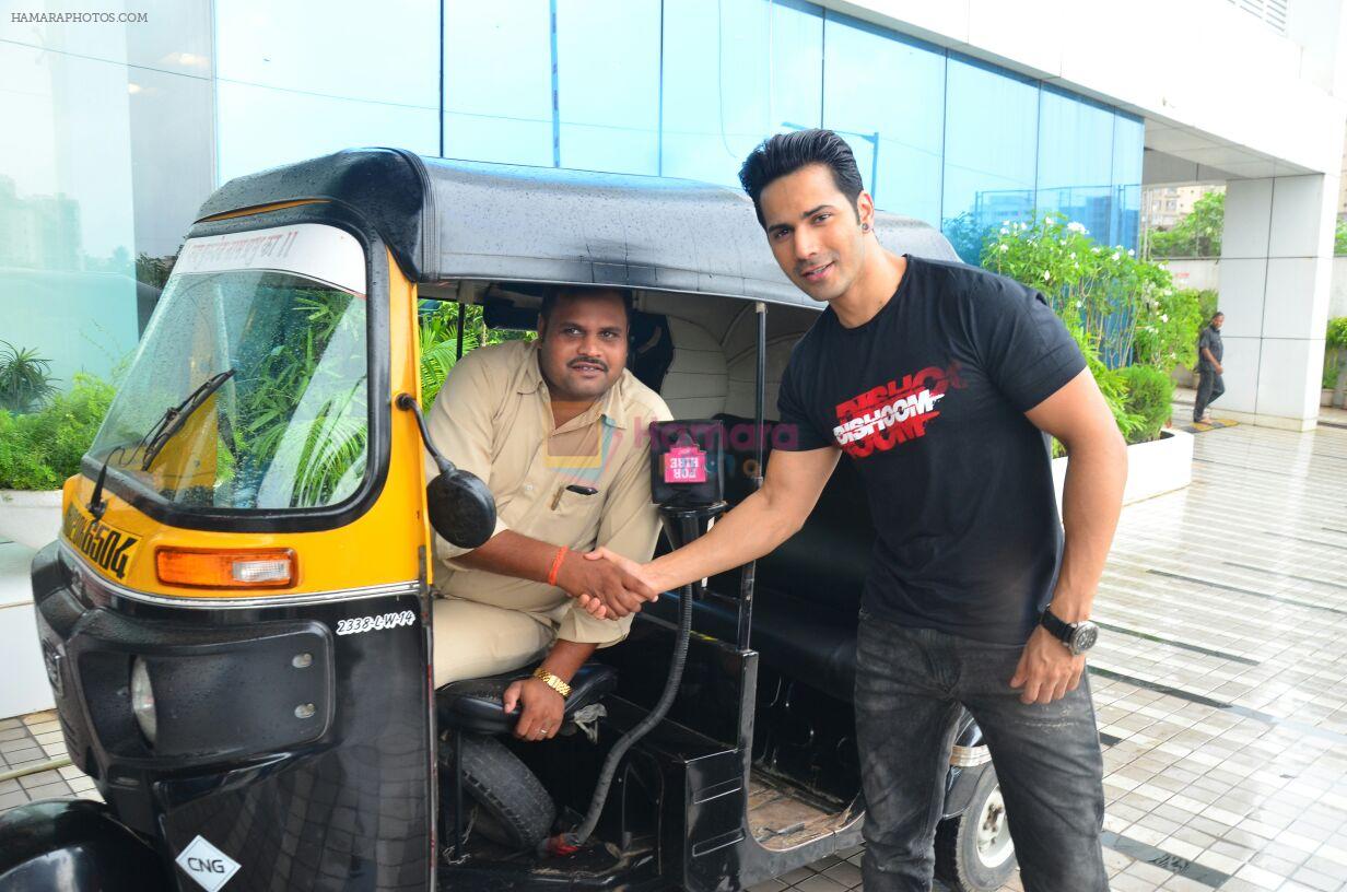Varun Dhawan in a Rick on 17th July 2016