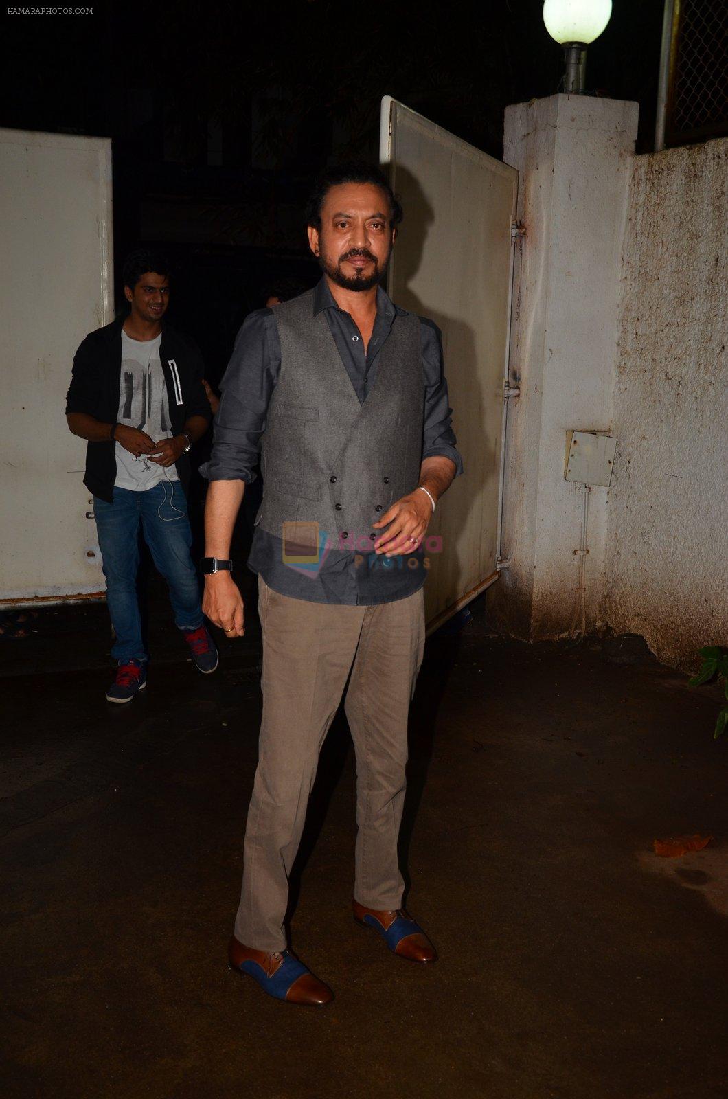 Irrfan Khan at Madaari screening in Mumbai on 19th July 2016