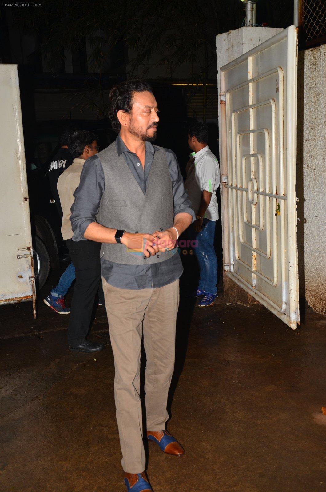 Irrfan Khan at Madaari screening in Mumbai on 19th July 2016