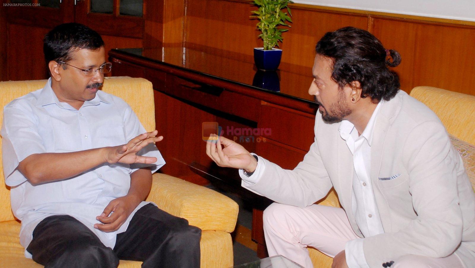 Irrfan Khan met Arvind Kejriwal on 19th July 2016