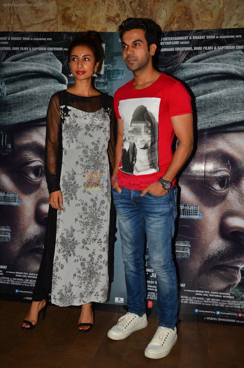 Patralekha, Rajkummar Rao at Madaari screening in Lightbox on 20th July 2016