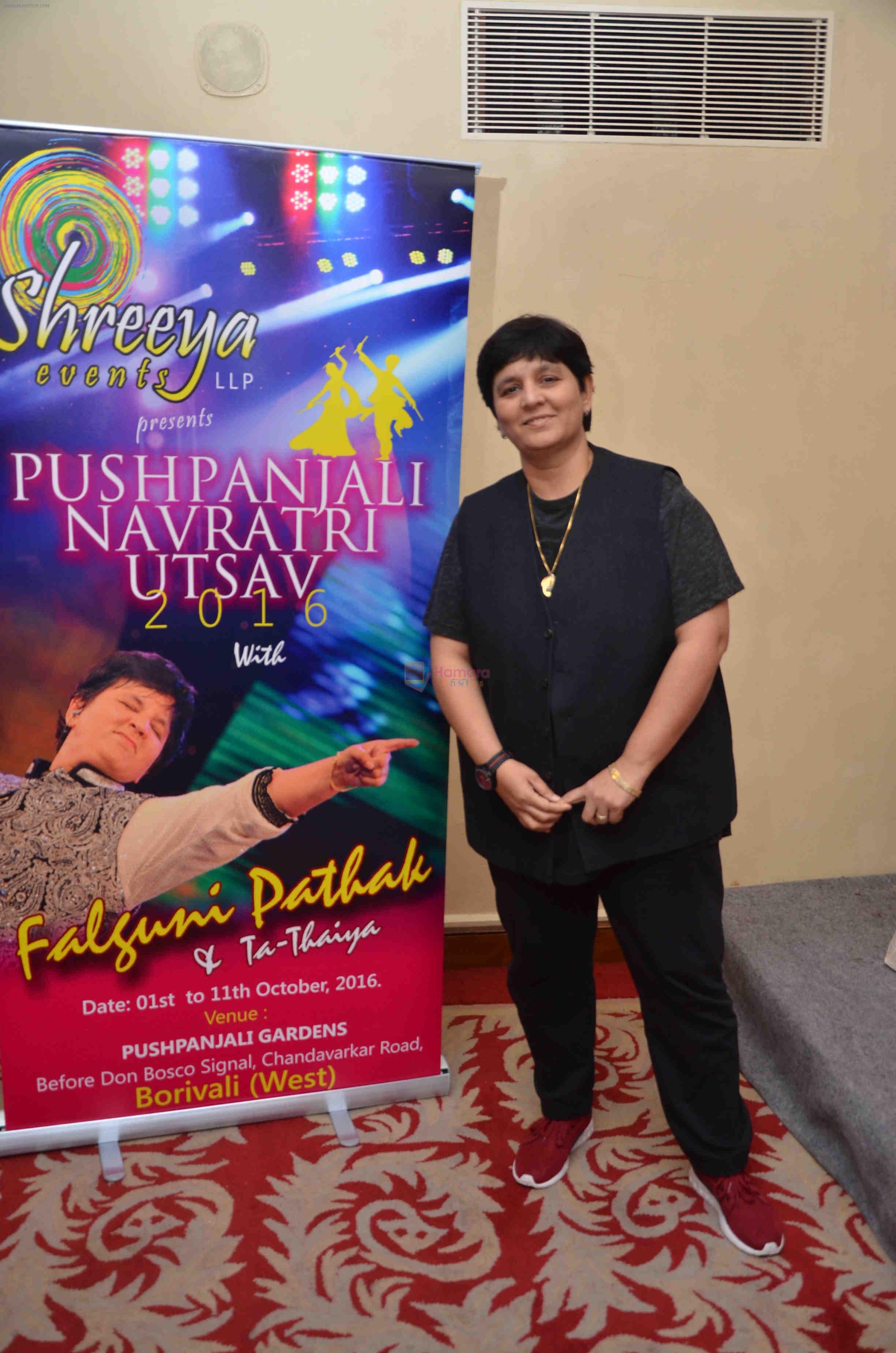 Falguni Pathak at Pushpanjali Navratri Utsav 2016 Press conference on 21st July 2016