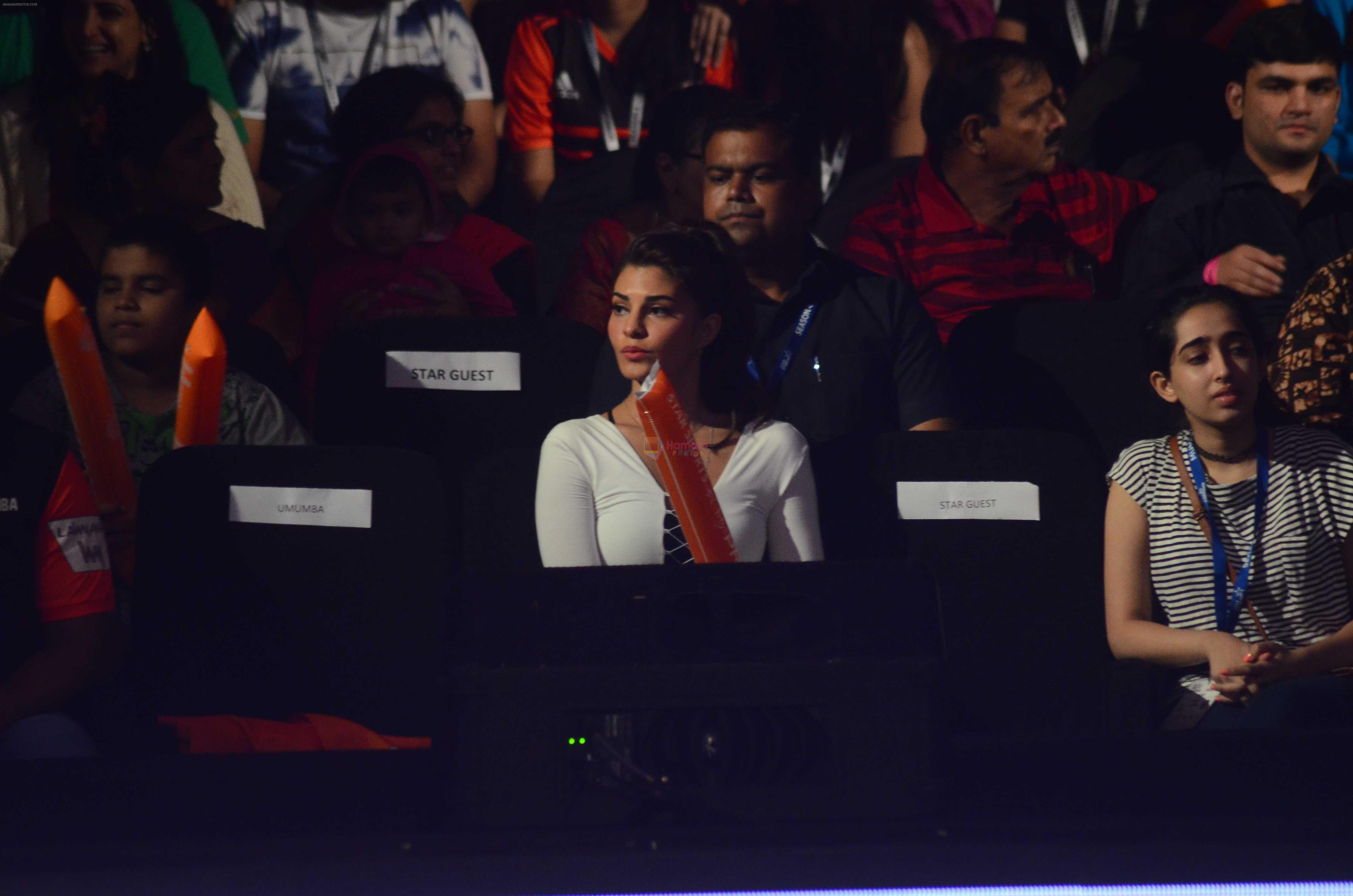 Jacqueline Fernandez promote Dishoom on the sets of Pro Kabaddi League 2016 Television show on 23 July 2016