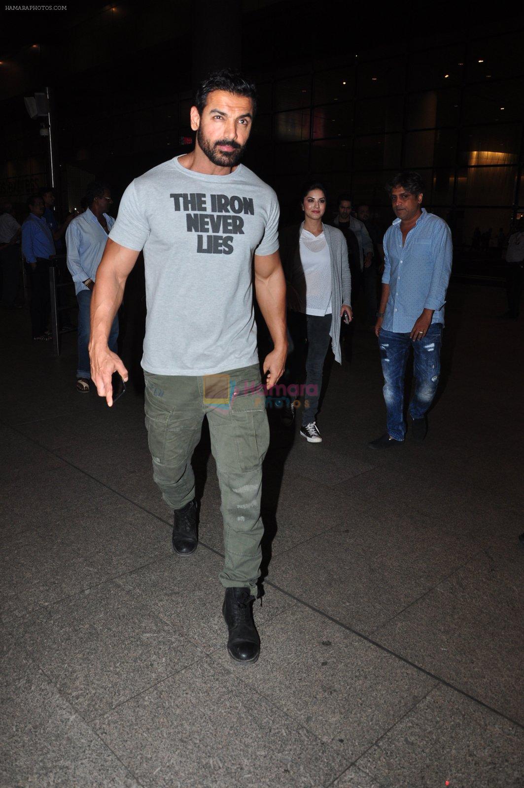 John Abraham snapped at airport on 27th July 2016