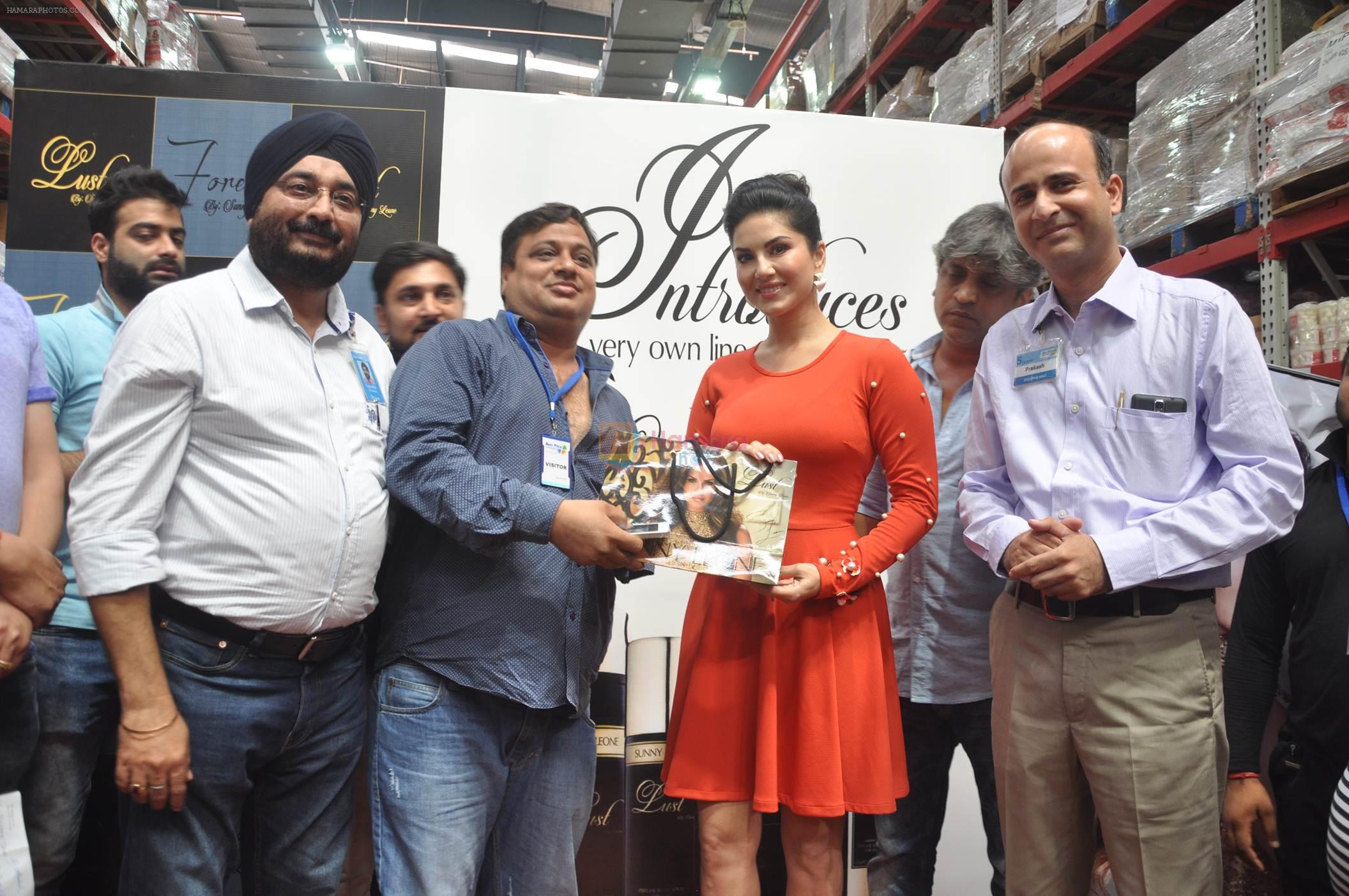 Sunny Leone visit Walmart store to promote her new perfume brand Lust on 29th July 2016