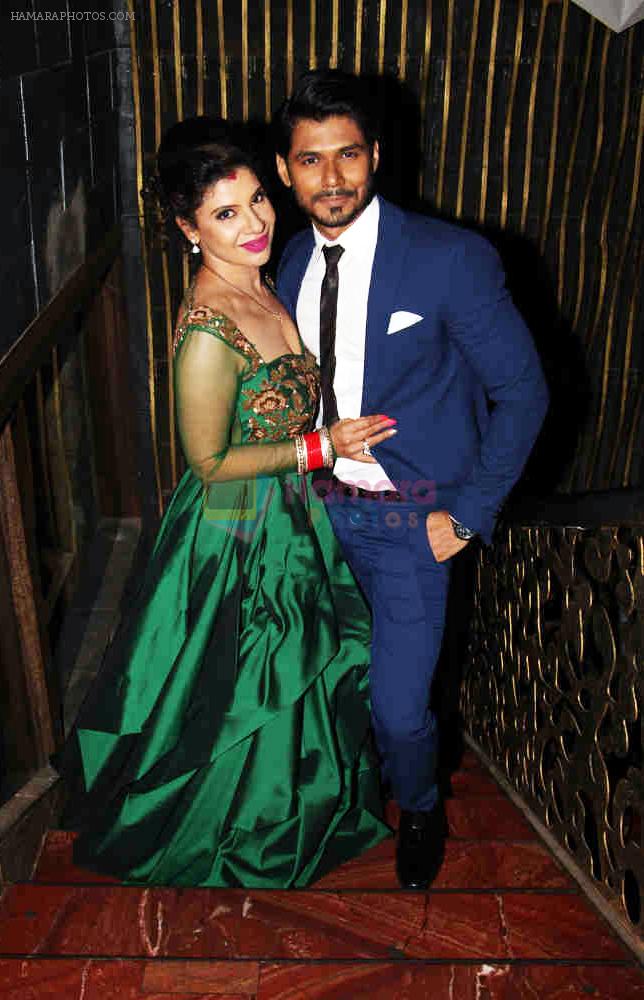 Sambhavna & Avinash at their post wedding celebrations red carpet at Bora Bora.