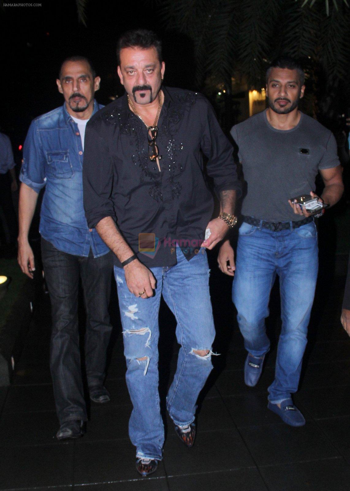 Sanjay Dutt snapped post dinner on 29th July 2016