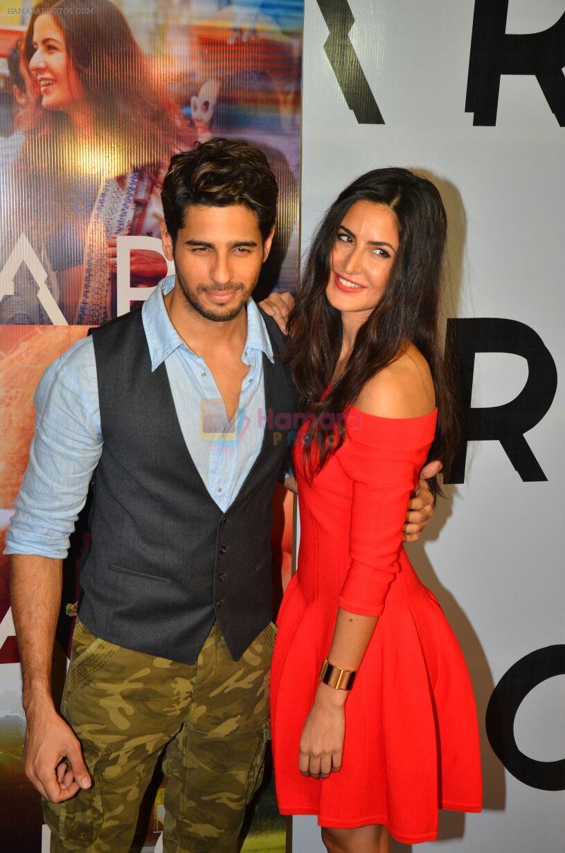 Sidharth Malhotra and Katrina Kaif promote film Baar Baar Dekho on August 2nd 2016