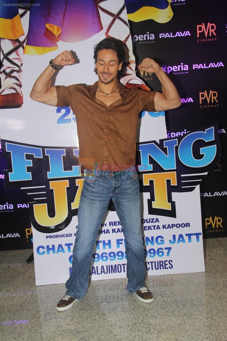 Tiger Shroff during the audio launch of Beat Pe Booty song from film A Flying Jatt at New PVR in Dombivli, Mumbai on August 3, 3016