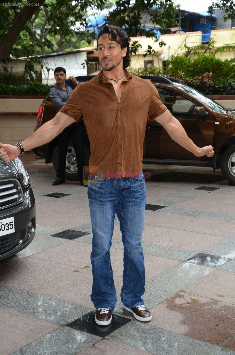 Tiger Shroff during the audio launch of Beat Pe Booty song from film A Flying Jatt at the Radio City Studios in Mumbai, India on August 3, 3016
