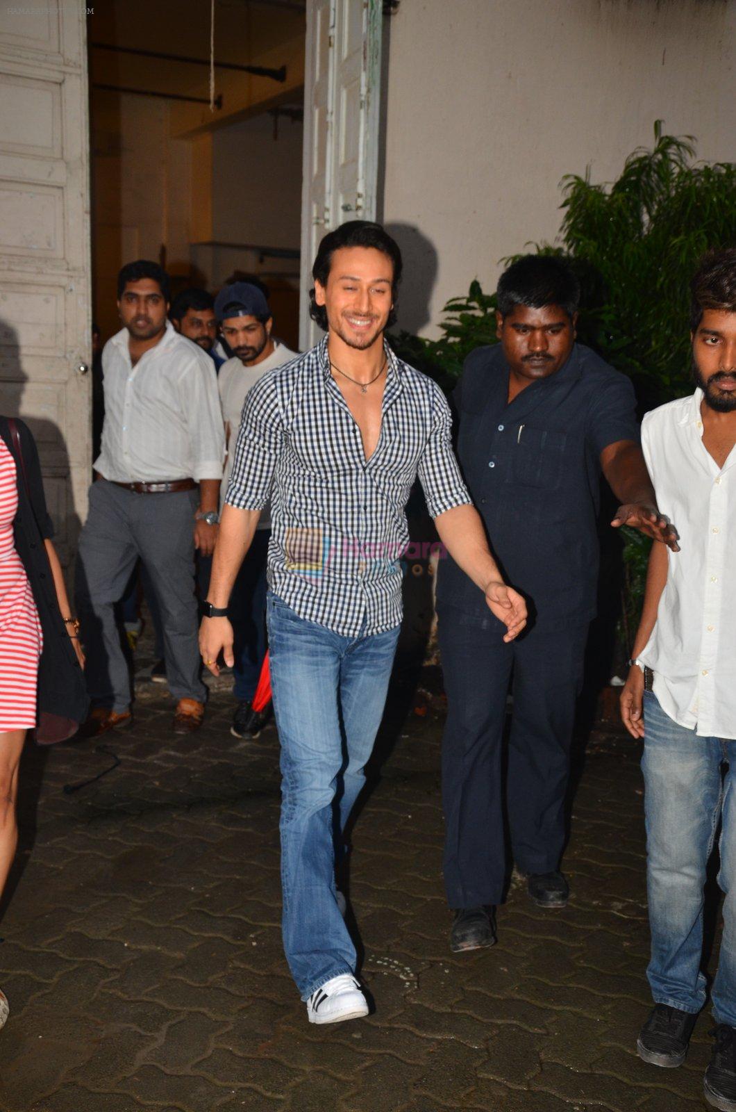 Tiger Shroff snapped in Mumbai to promote The Flying Jatt on 6th Aug 2016