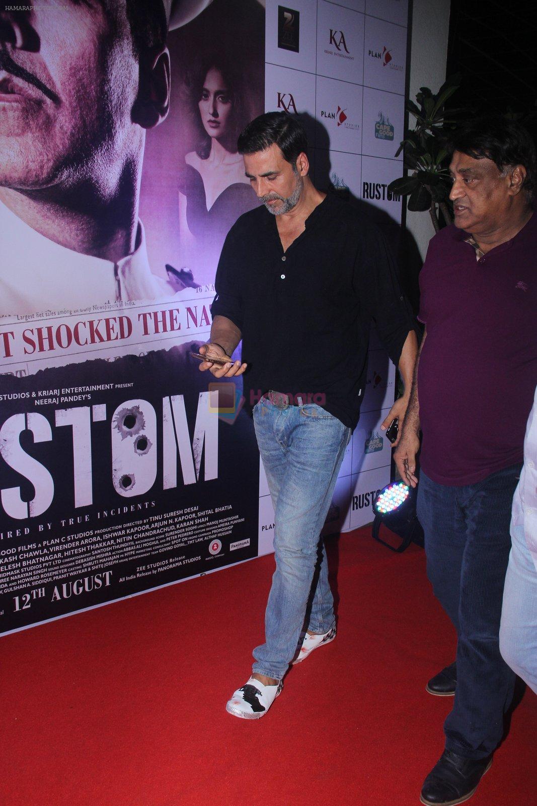 Akshay Kumar at Rustom screening in Sunny Super Sound on 11th Aug 2016