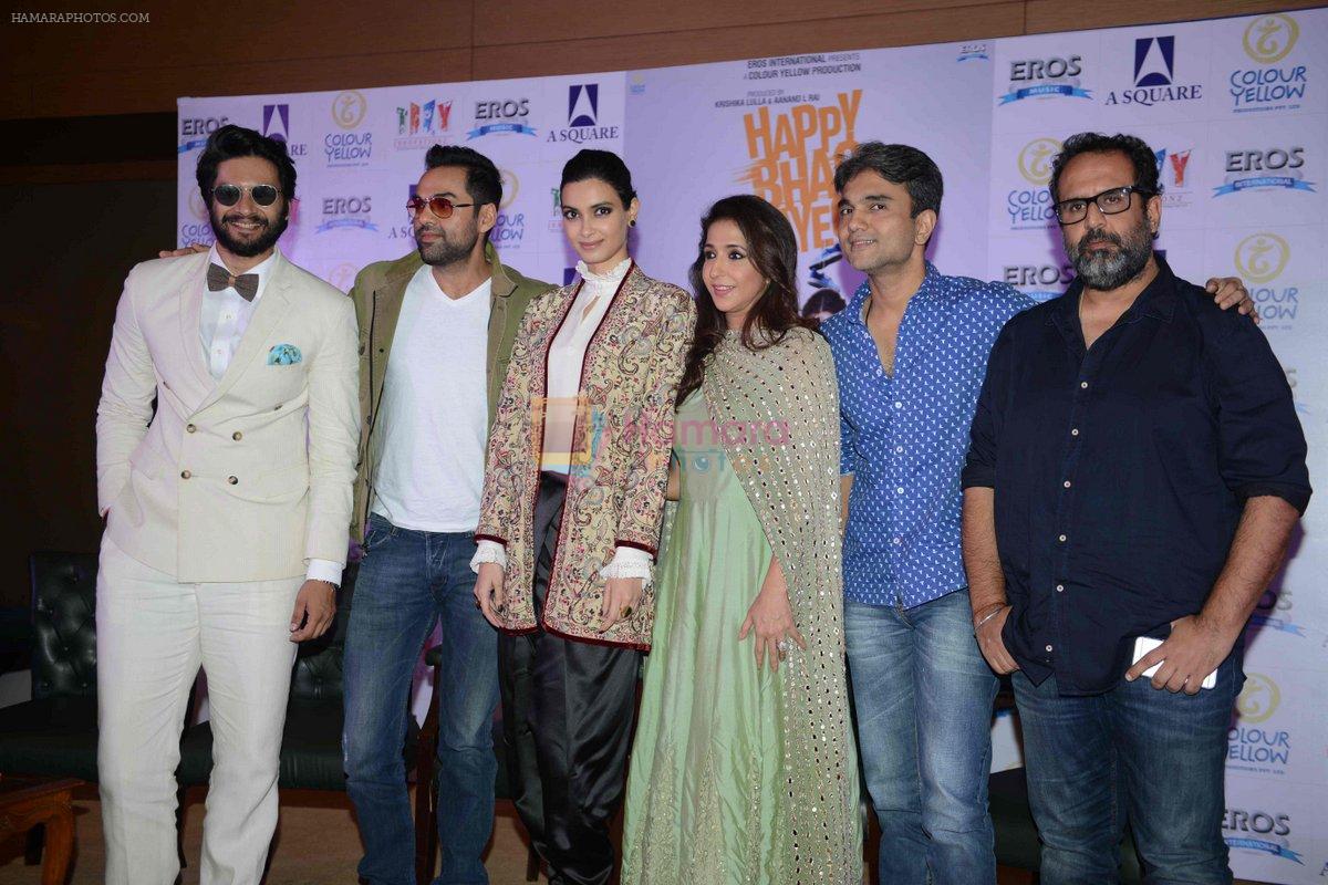 Abhay Deol, Diana Penty, Ali Fazal, Krishika Lulla, Mudassar Aziz, Anand  L Rai at Happy Bhag Jayegi Press Conference in New Delhi on 17th Aug 2016