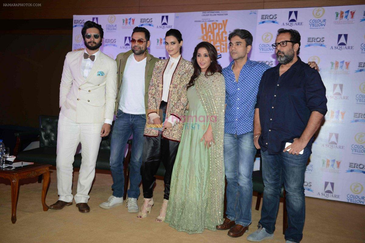 Abhay Deol, Diana Penty, Ali Fazal, Krishika Lulla, Mudassar Aziz, Anand  L Rai at Happy Bhag Jayegi Press Conference in New Delhi on 17th Aug 2016