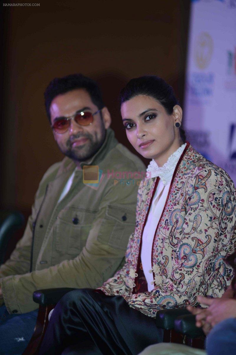 Abhay Deol, Diana Penty at Happy Bhag Jayegi Press Conference in New Delhi on 17th Aug 2016