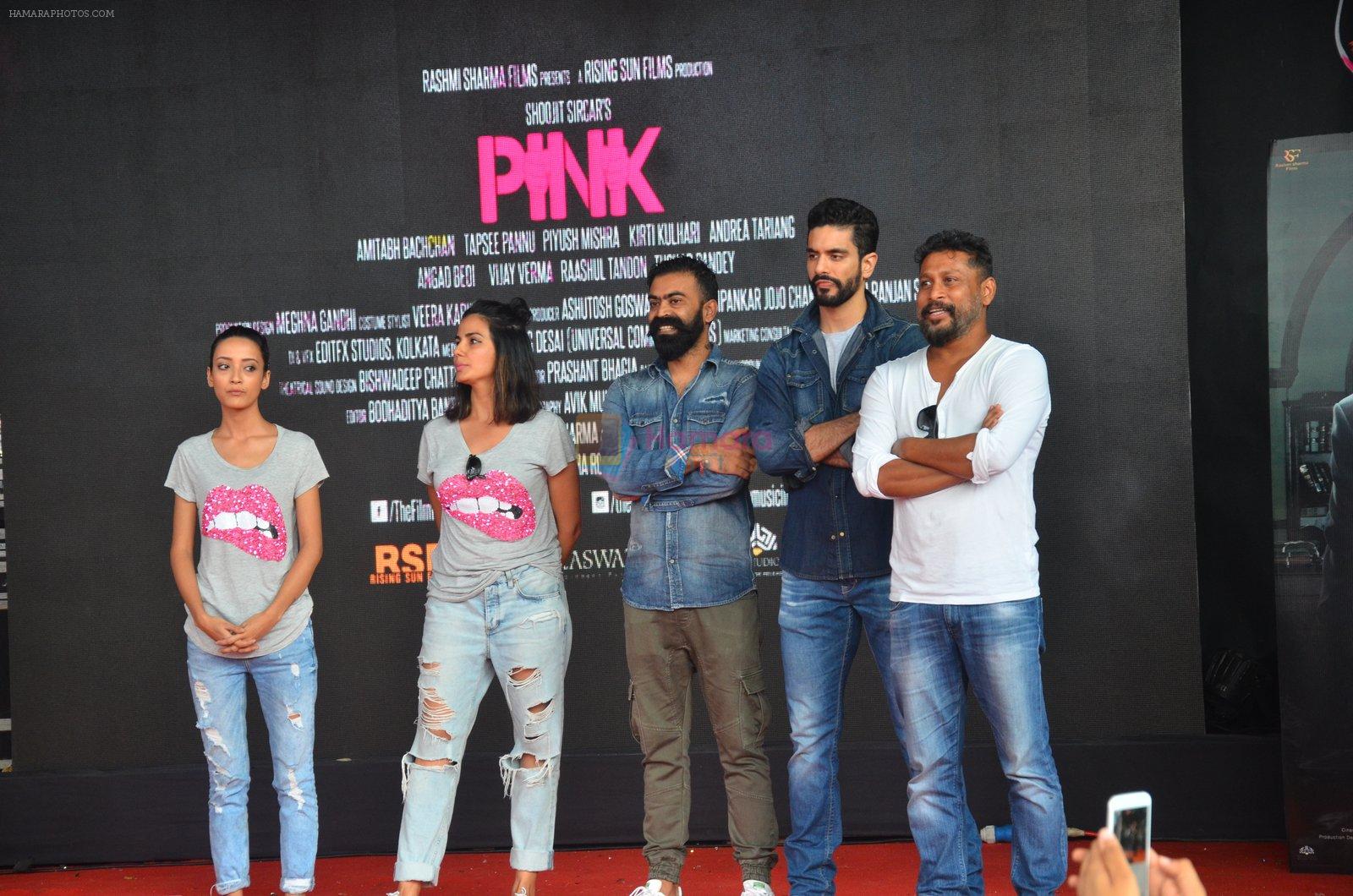 Angad Bedi, Kirti Kulhari, Andrea Tariang, Shoojit Sircar at Pink promotions in Umang fest on 17th Aug 2016