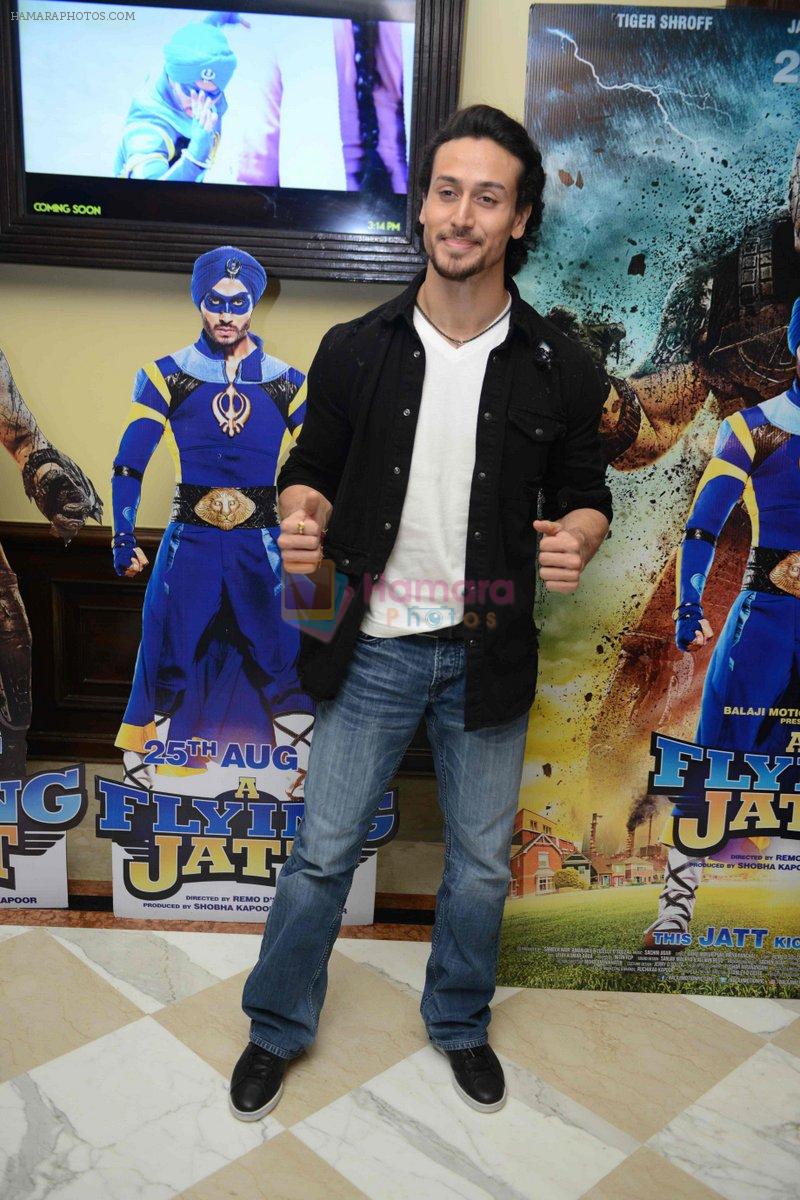 Tiger Shroff at the The Flying Jatt Press Conference in Delhi on 18th Aug 2016