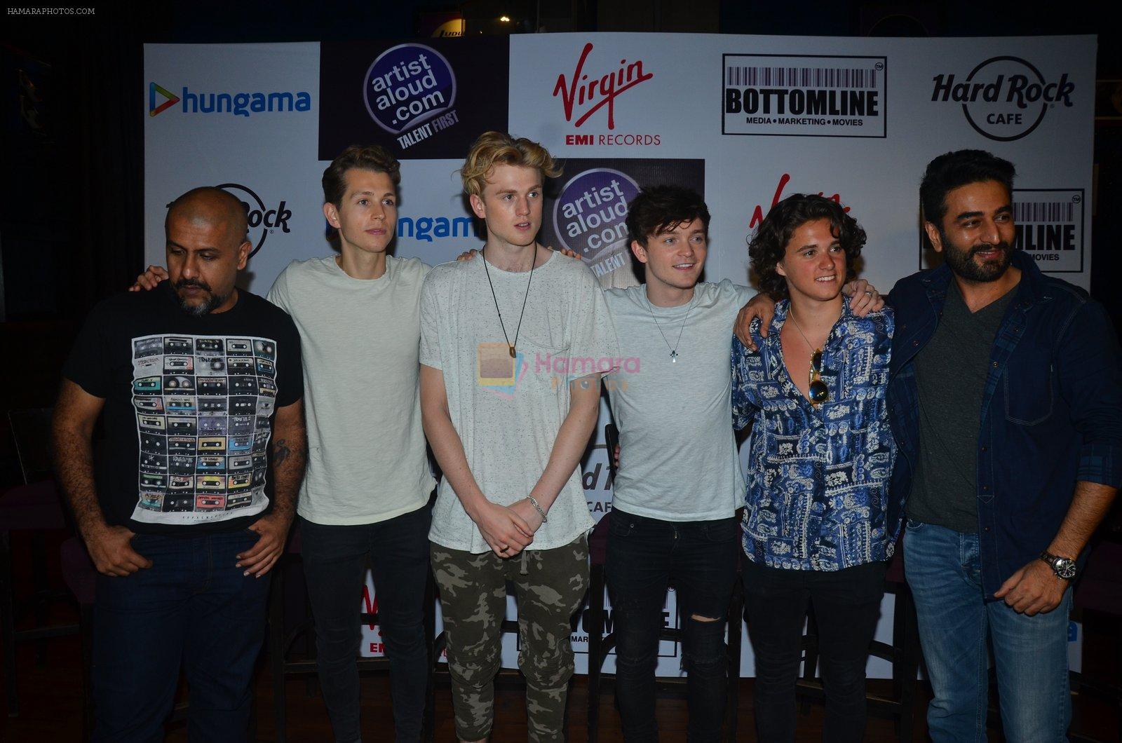Vishal and Shekhar with The Vamps in Mumbai on 25th Aug 2016
