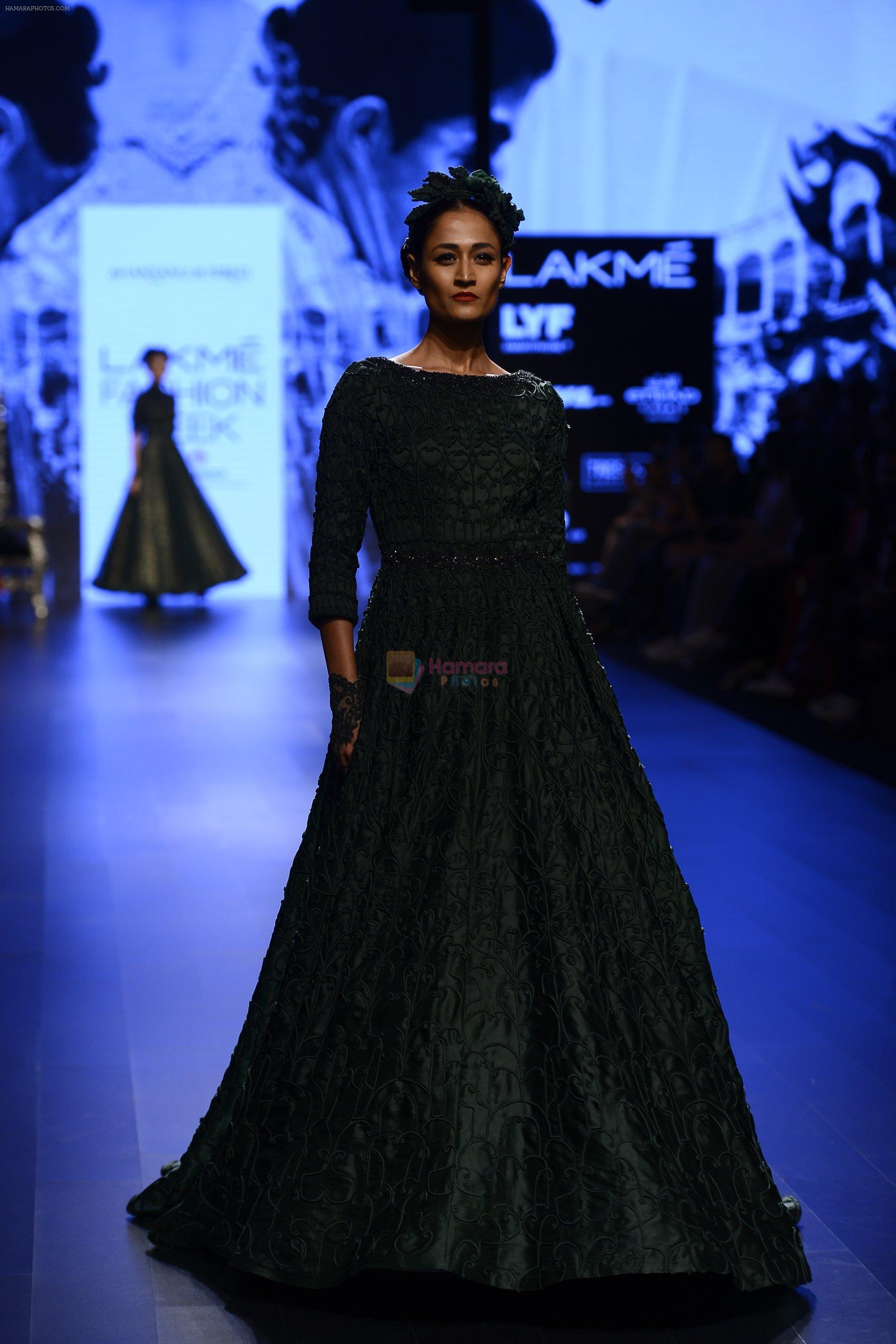 Model walk the ramp for Shantanu and Nikhil Show at Lakme Fashion Week 2016 on 27th Aug 2016