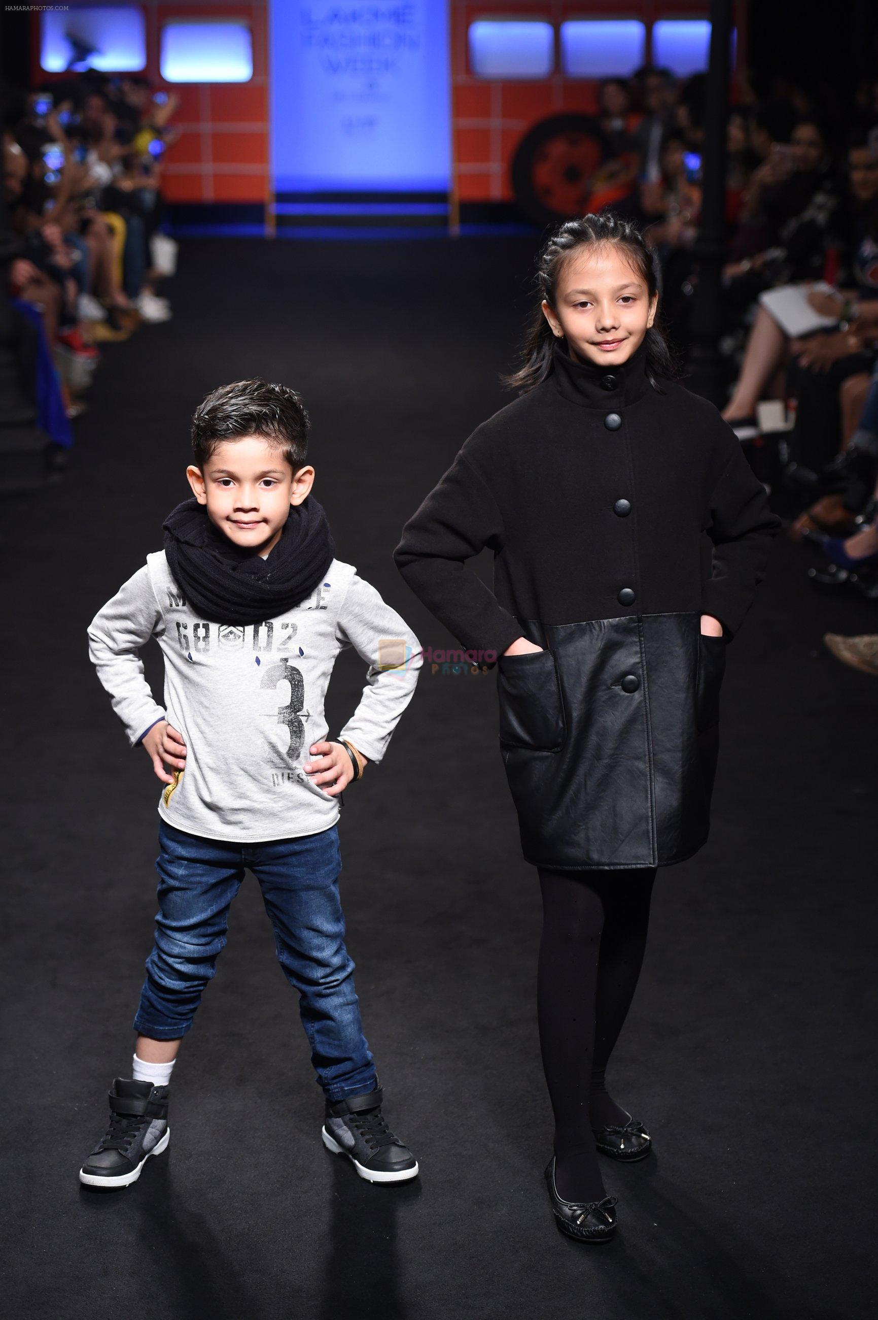 Model walk the ramp for The Hamleys Show styled by Diesel Show at Lakme Fashion Week 2016 on 28th Aug 2016