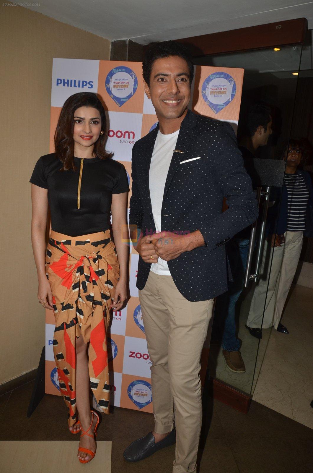 Prachi Desai with Chef Ranveer Brar at the press conference to announce the launch of Thank God It's Fryday 3.0 in Mumbai on 8th Sept 2016