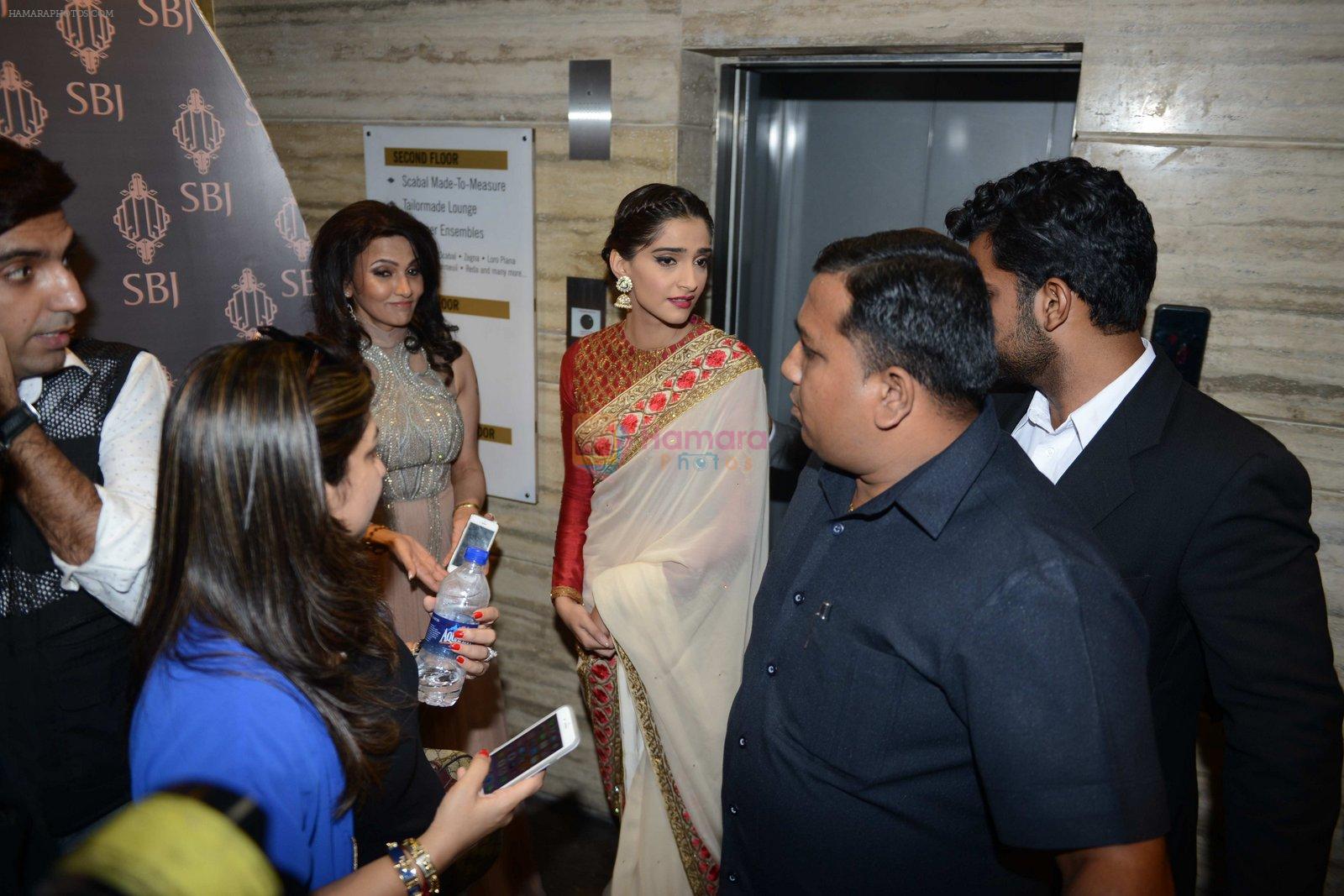 Sonam Kapoor during the launch of the first Indian Bridal Fashion Week Wedding Store, in New Delhi on 9th Sept 2016