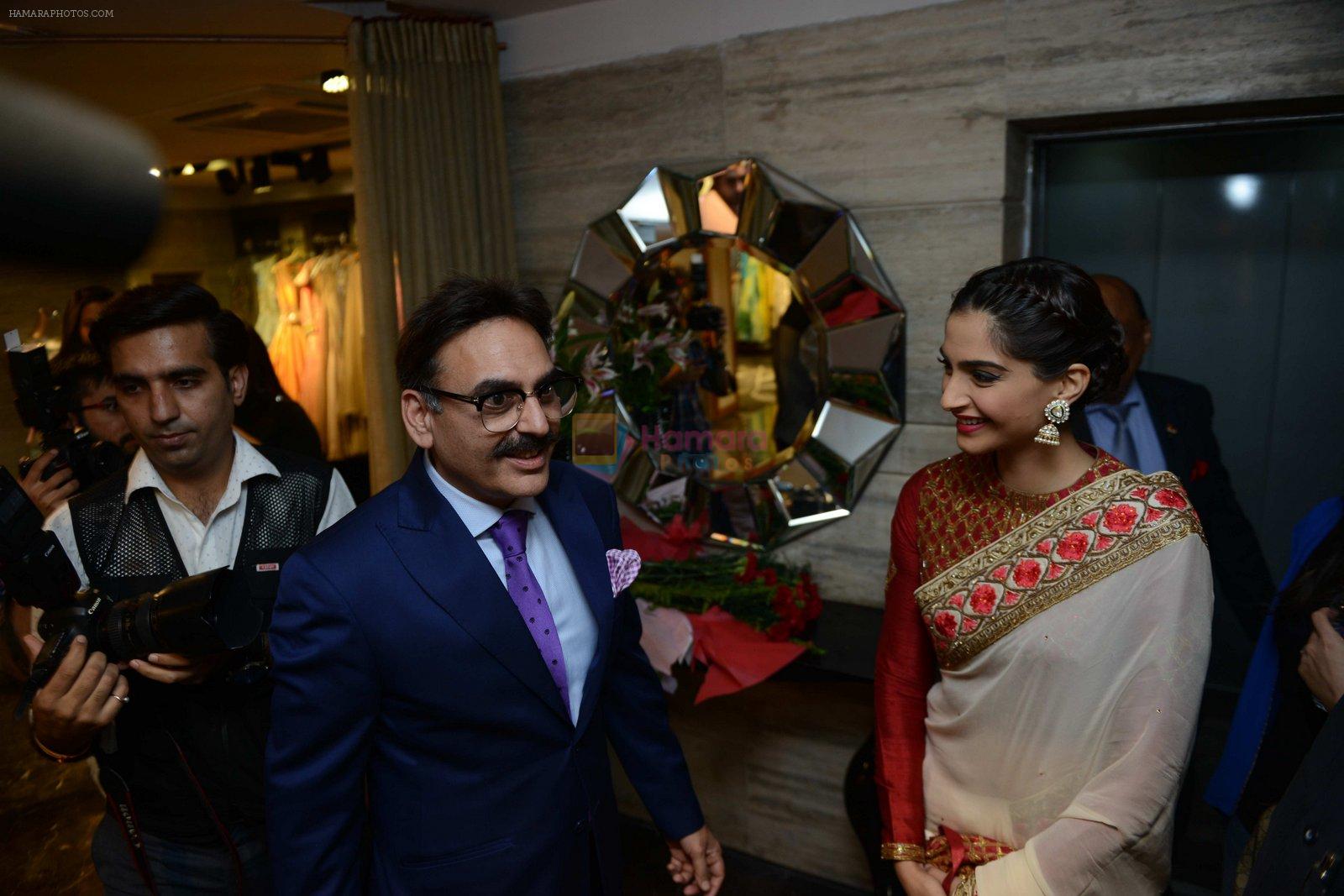 Sonam Kapoor during the launch of the first Indian Bridal Fashion Week Wedding Store, in New Delhi on 9th Sept 2016