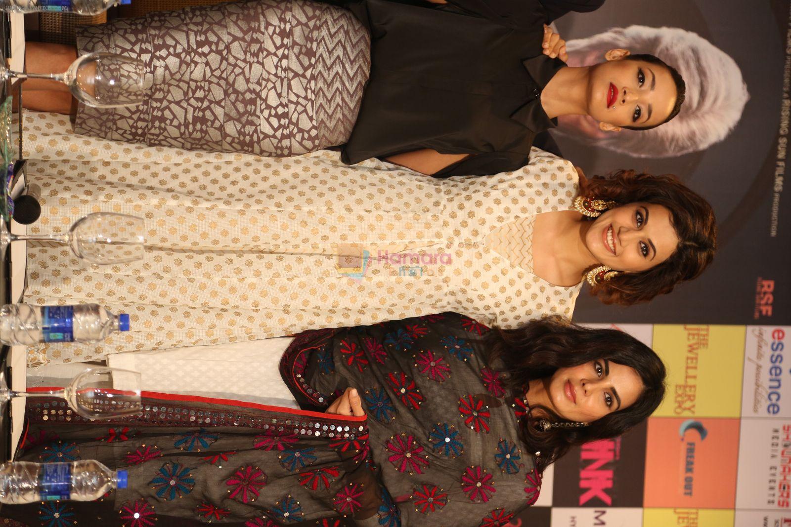Taapsee Pannu , Kirti Kulhari, Andrea Tariang at Pink press meet in Mumbai on 9th Sept 2016