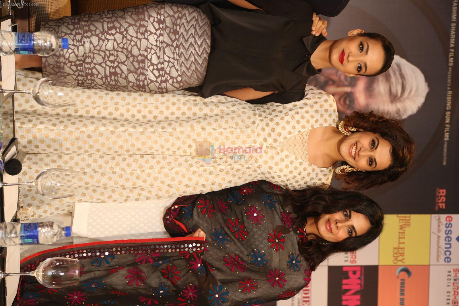 Taapsee Pannu , Kirti Kulhari, Andrea Tariang at Pink press meet in Mumbai on 9th Sept 2016