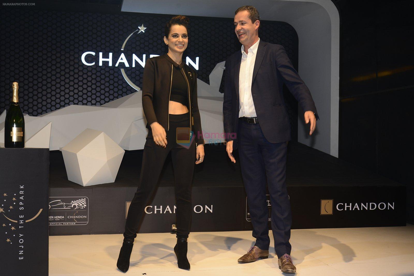Kangana Ranaut at the unveiling Chandon X McLaren Honda installation in Mumbai on 9th Sept 2016