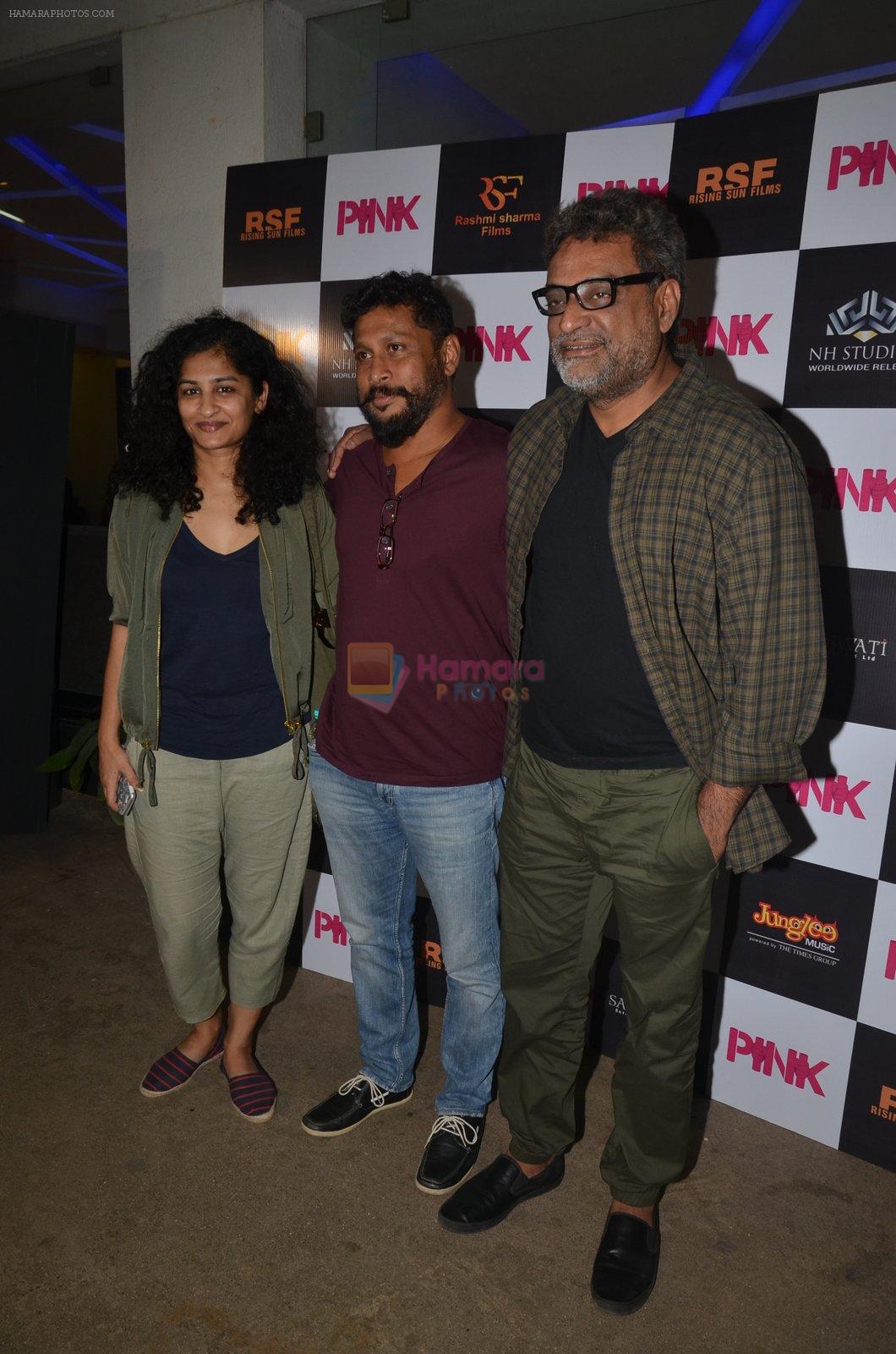 Gauri Shinde, R Balki at Pink Screening in Sunny Super Sound on 12th Sept 2016