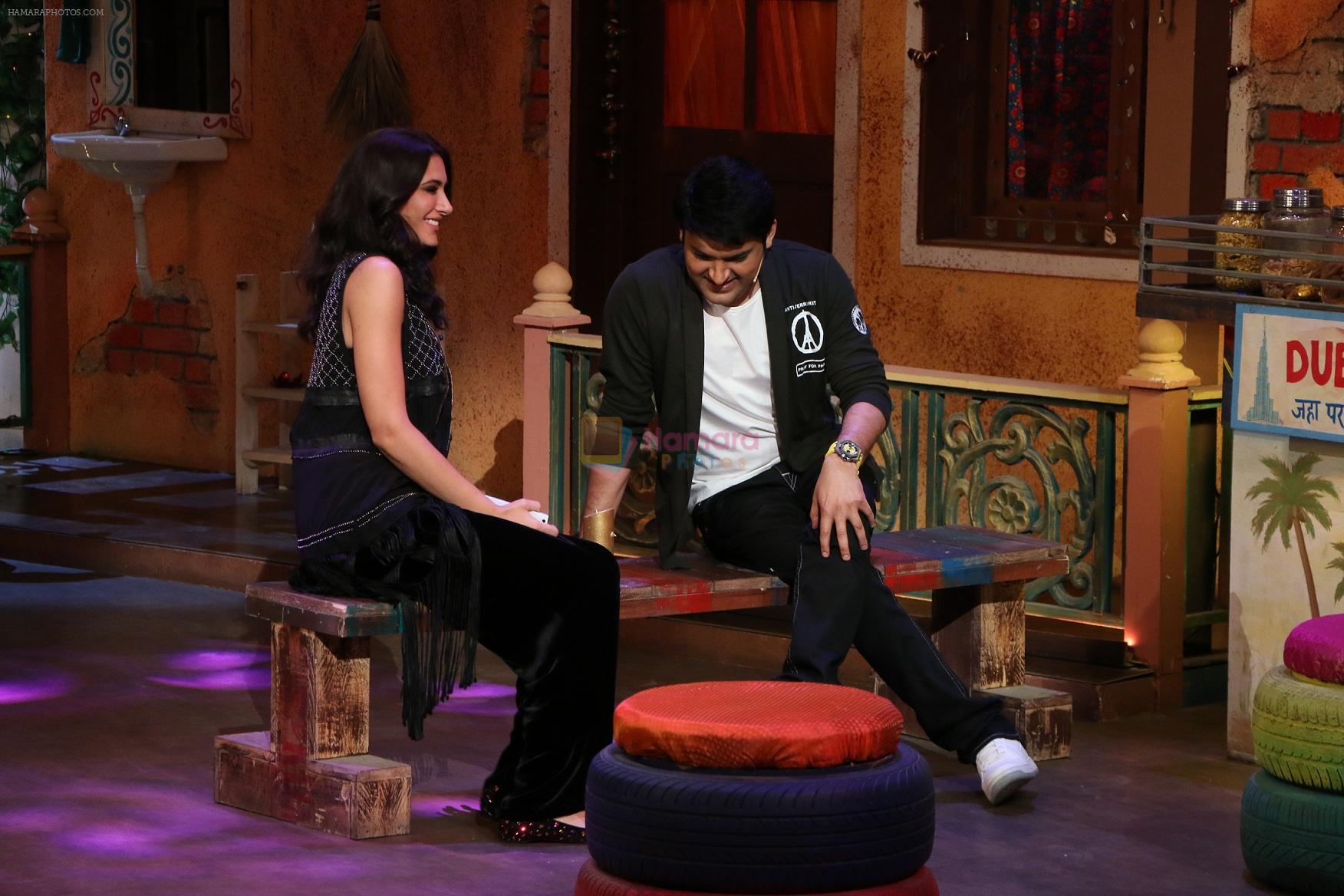 Kapil Sharma, Nargis Fakhri on the sets of The Kapil Sharma Show on 15th Sept 2016