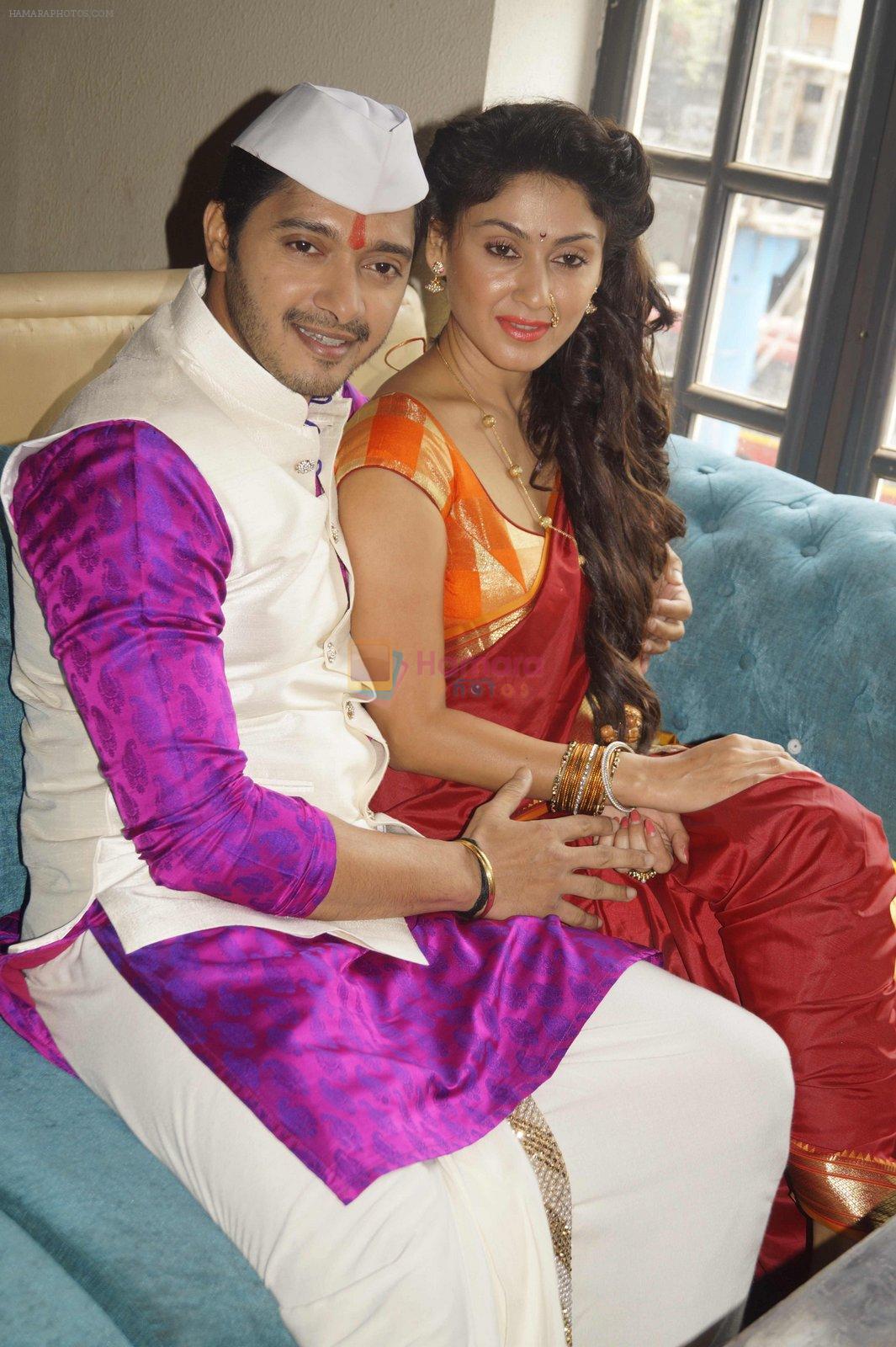 Shreyas Talpade, Manjari Phadnis at Wah Taj promotion in Delhi on 19th Sept 2016