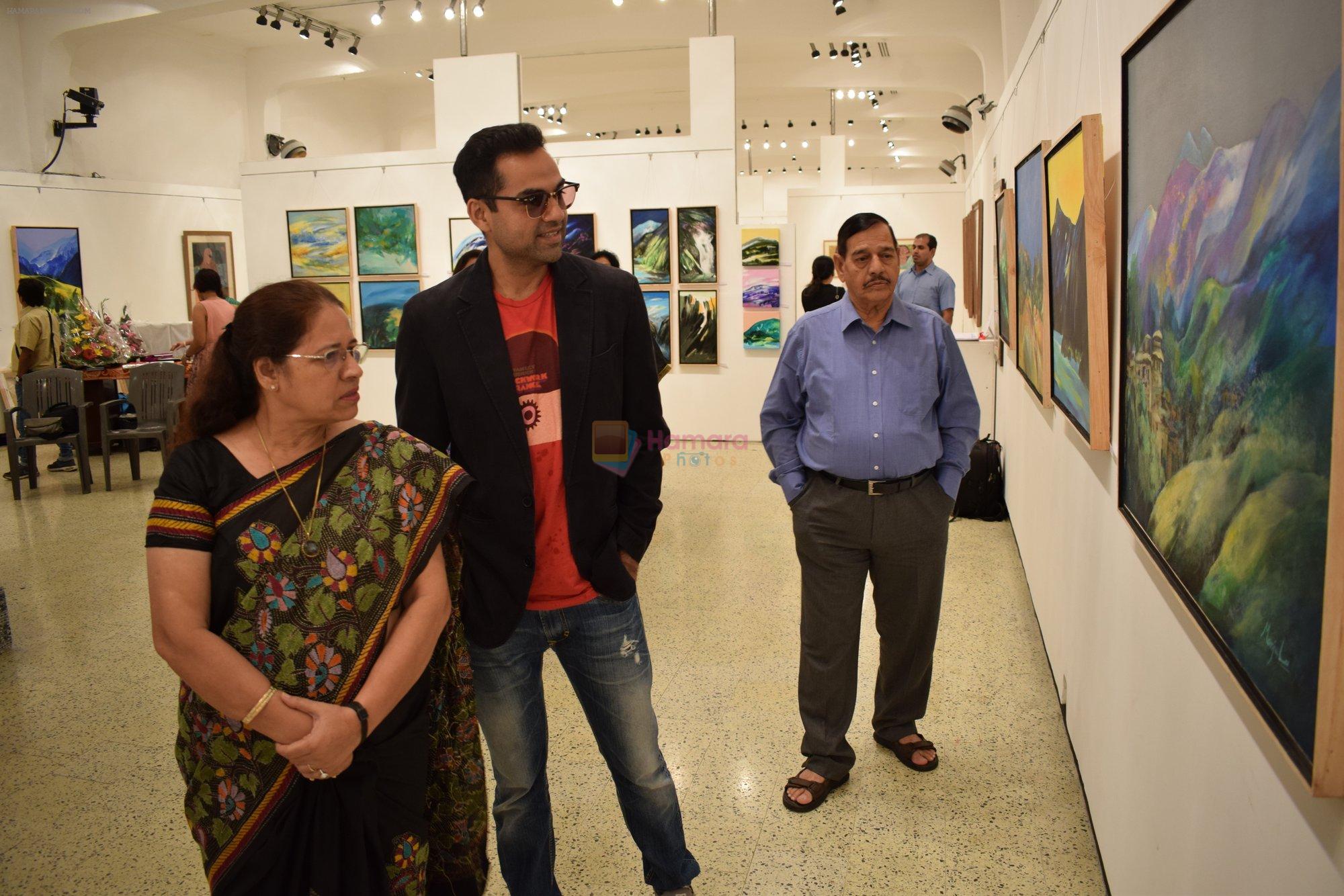 Abhay Deol at Manjula Chaturvedi art exhibition on 20th Sept 2016