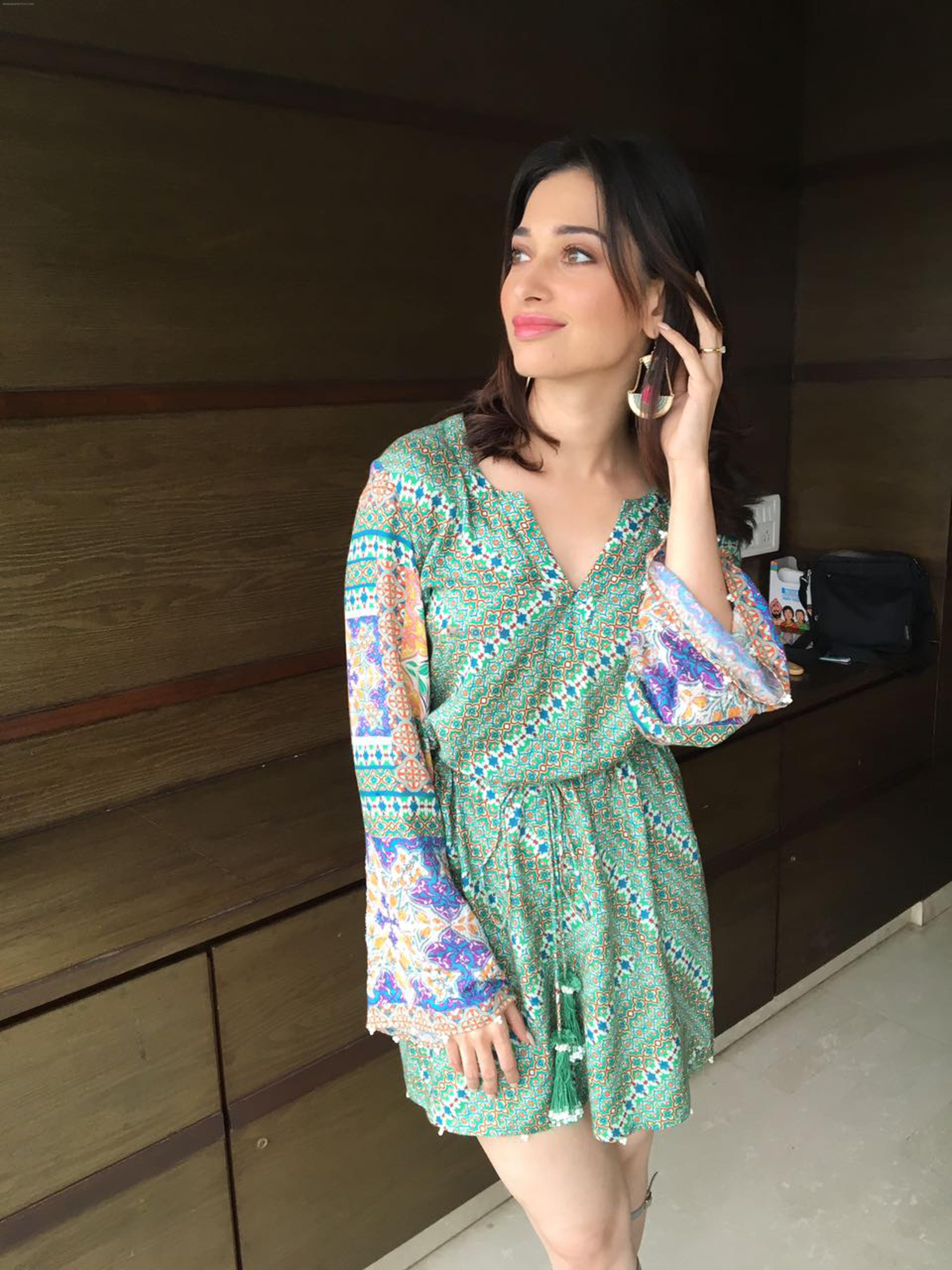 Tamannah Bhatia looking ravishing during the promotions of of her upcoming film Tutak Tutak Tutiya