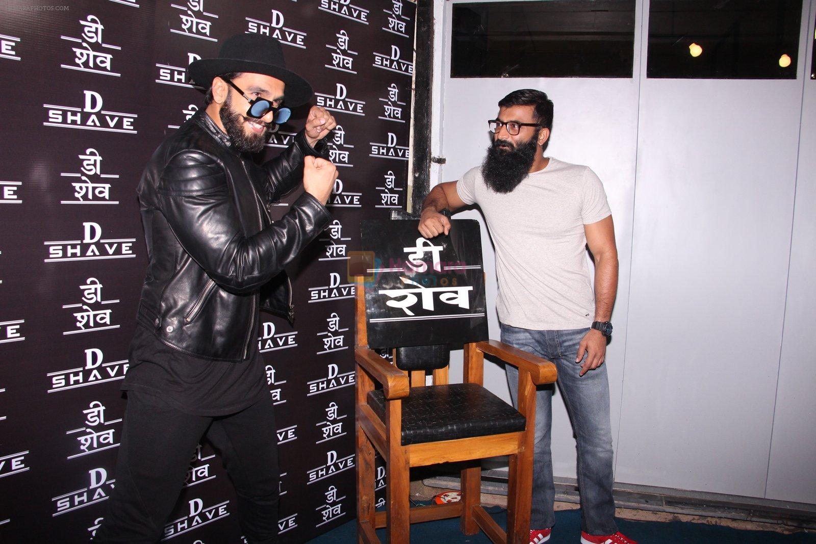 Ranveer Singh inaugurates D Shave salon by his personal hair stylist on 27th Sept 2016