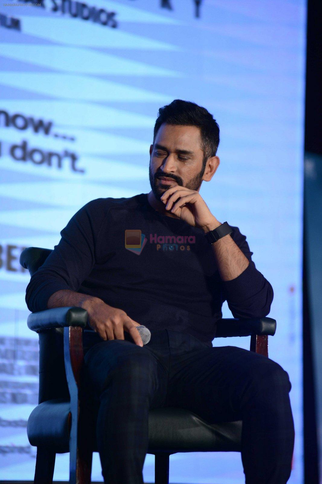 Mahendra Singh Dhoni at MS Dhoni press meet in Delhi on 27th Sept 2016