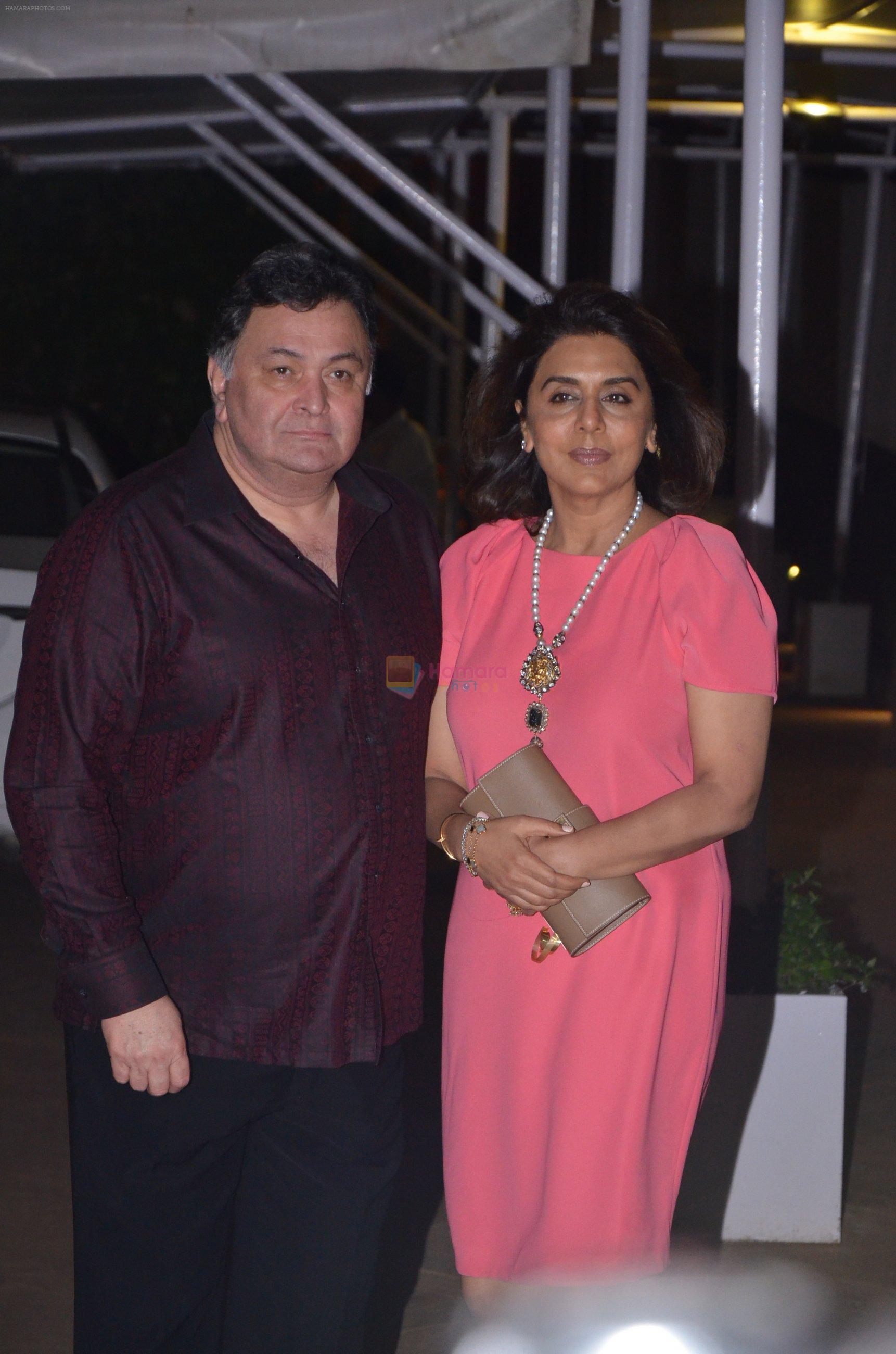 Rishi Kapoor, Neetu Singh at Reema jain bday party in Amadeus NCPA on 28th Sept 2016