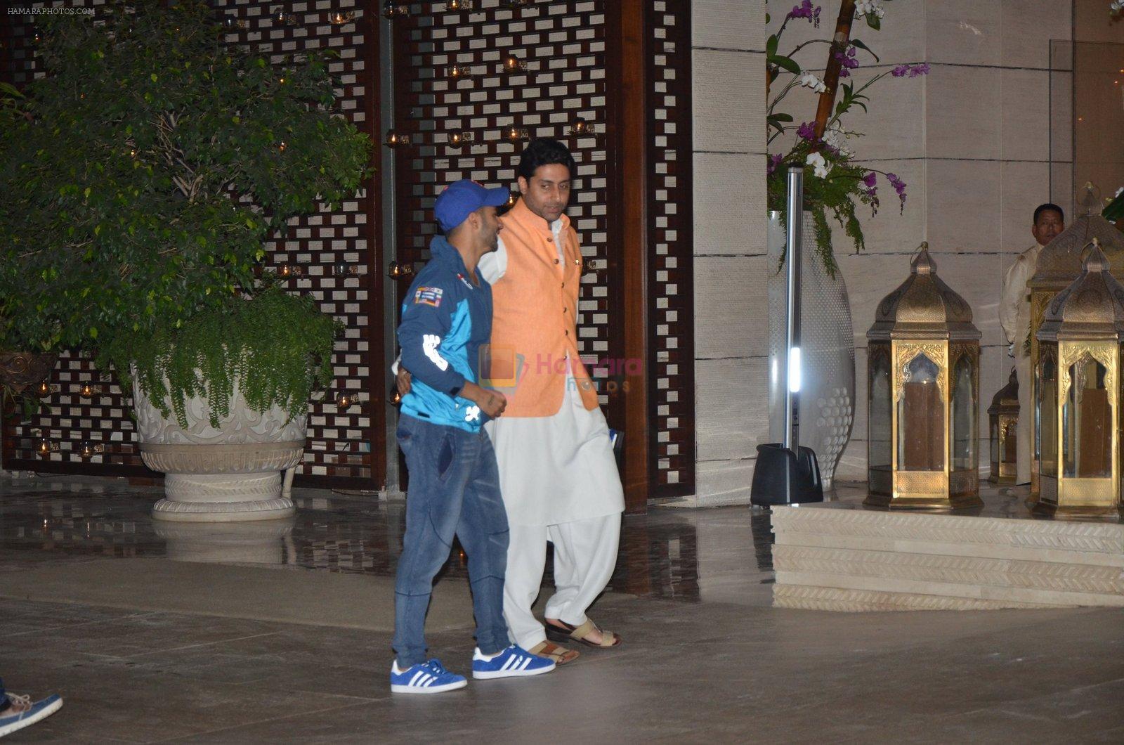 Varun Dhawan, Abhishek Bachchan snapped at Antila for ISL meet on 29th Sept 2016