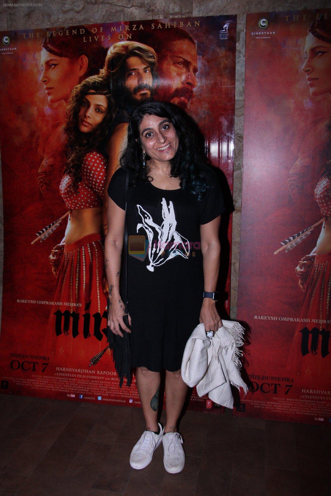 at the screening of Mirzya on 1st Oct 2016