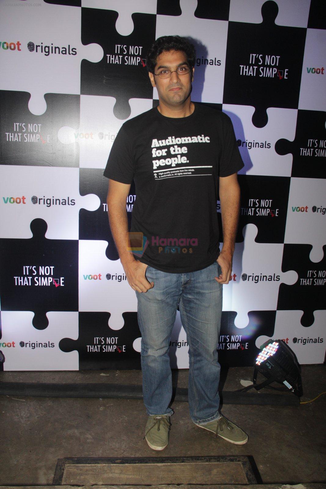 Kunal Roy Kapoor at the screening of It�s Not That Simple on 3rd Oct 2016
