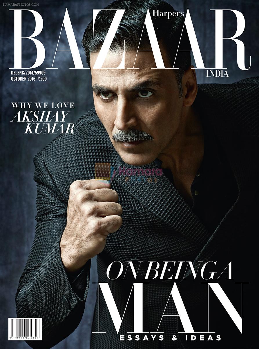 Akshay Kumar graces the October cover of Harper's BAZAAR India